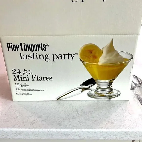Pier 1 Imports 24 pieces Mini flares. New in a box. - Picture 4 of 5